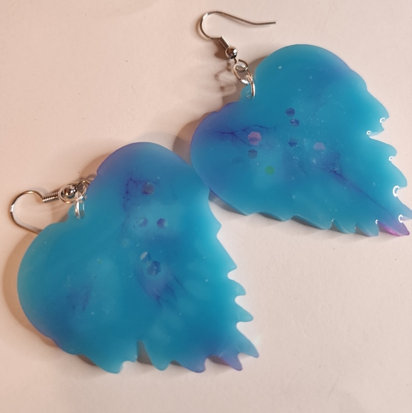 Skulls resin earrings jg9 - Picture 5 of 6